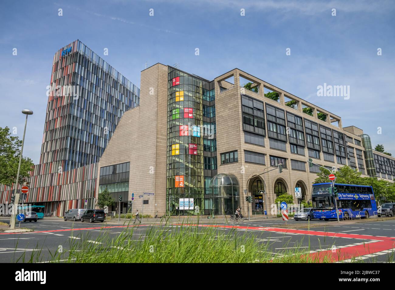 Kreditanstalt für Wiederaufbau, Hauptsitz, Zentrale, Palmengartenstraße, Frankfurt am Main, Hessen, Deutschland Stockfoto