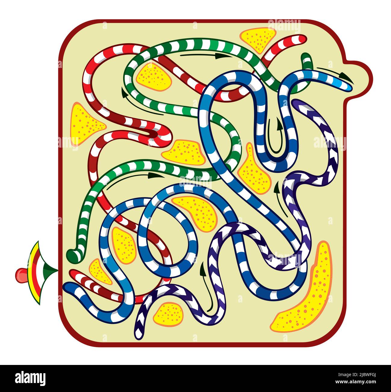 Labyrinth, ute-Spiel. Labyrinth. Labyrinth-Spiel für Kinder Stock Vektor