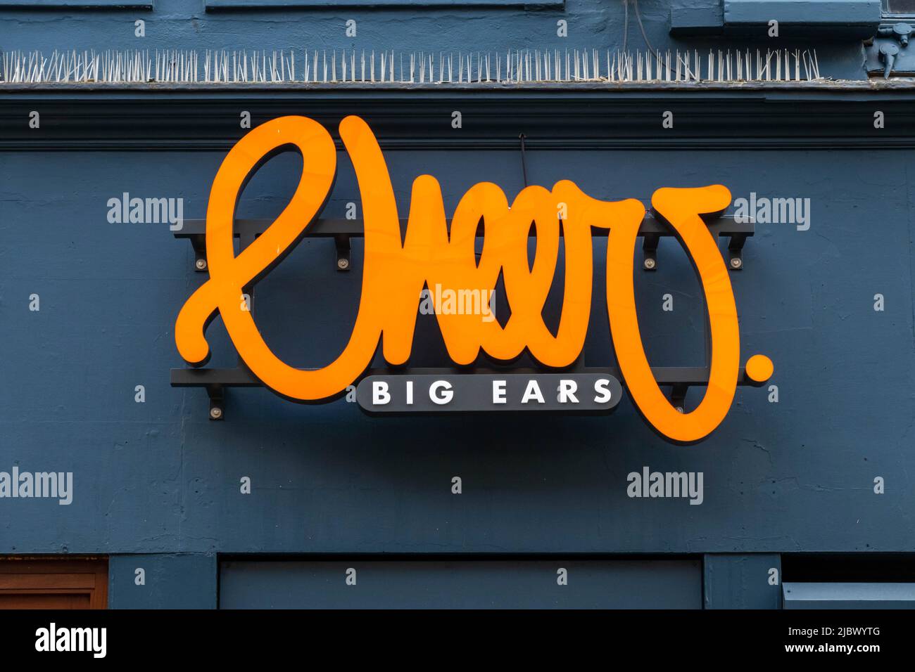 Cheers Big Ears, ein Bar-Restaurant in der Bold Street in Liverpool Stockfoto