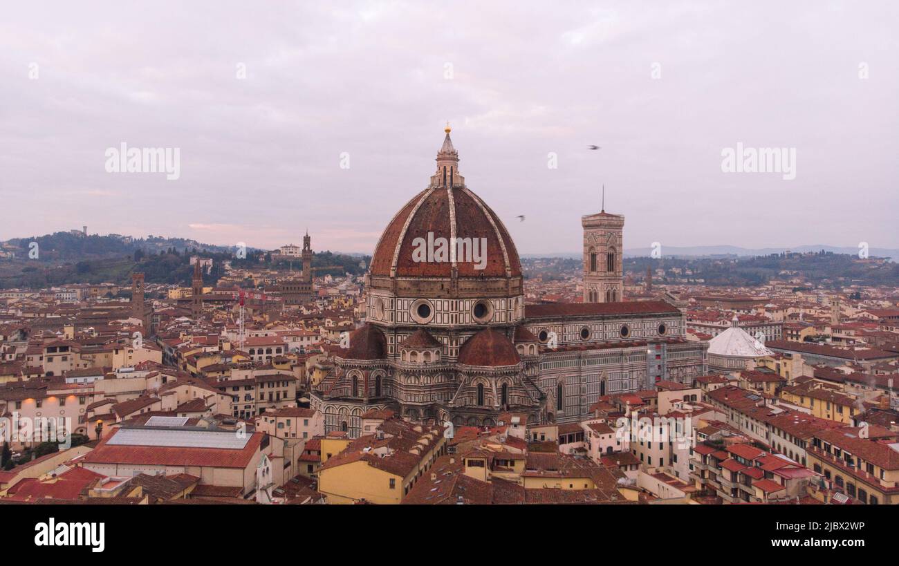 Blick von der Piazzale Michelangelo Stockfoto