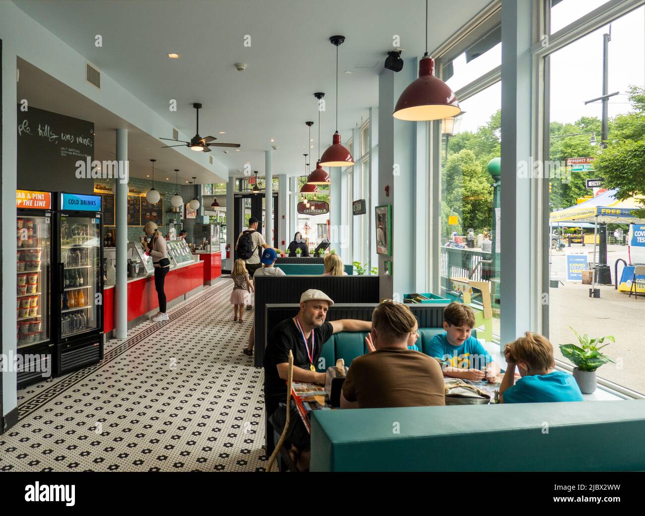 Ample Hills Eisdiele in Park Slope Brooklyn NYC Stockfoto