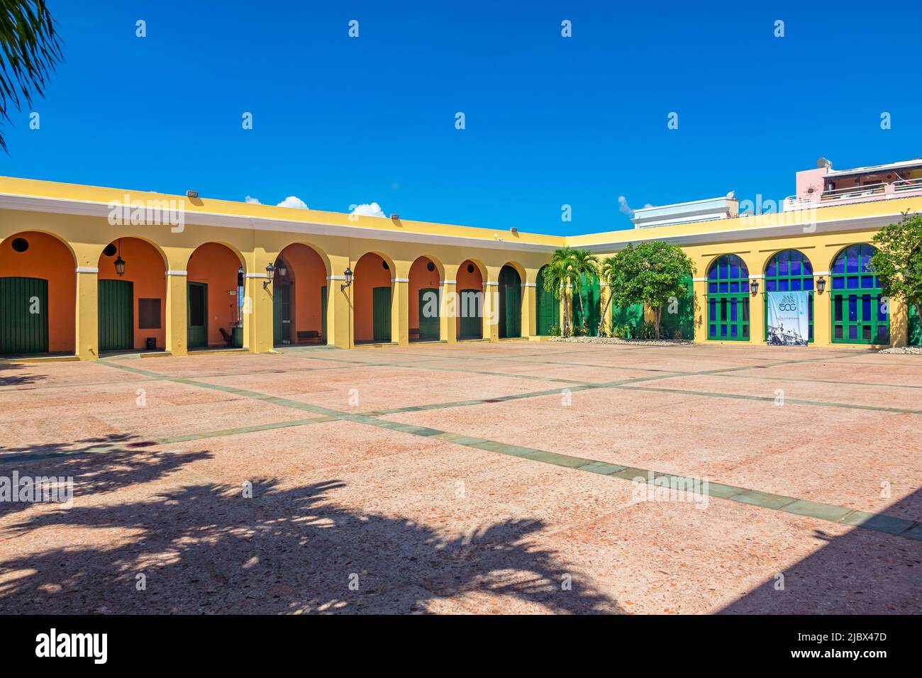 Museo de San Juan in Old San Juan, Puerto Rico an einem sonnigen Tag. Stockfoto