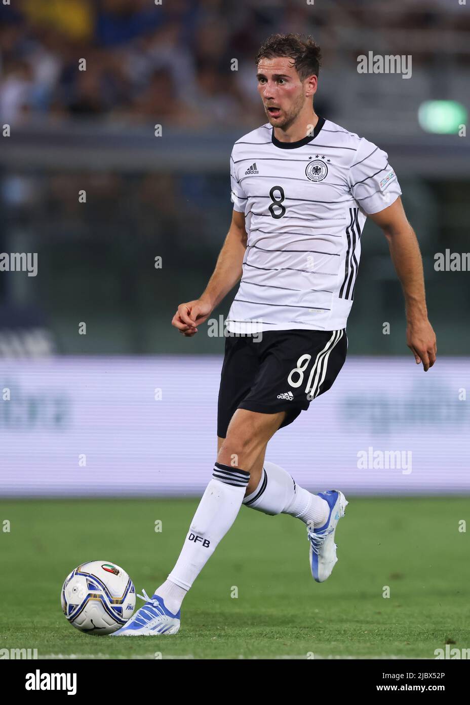 Cesena, Italien, 7.. Juni 2022. Leon Goretzka von Deutschland während des Spiels der UEFA Nations League im Stadio Dino Manuzzi, Cesena. Bildnachweis sollte lauten: Jonathan Moscrop / Sportimage Stockfoto