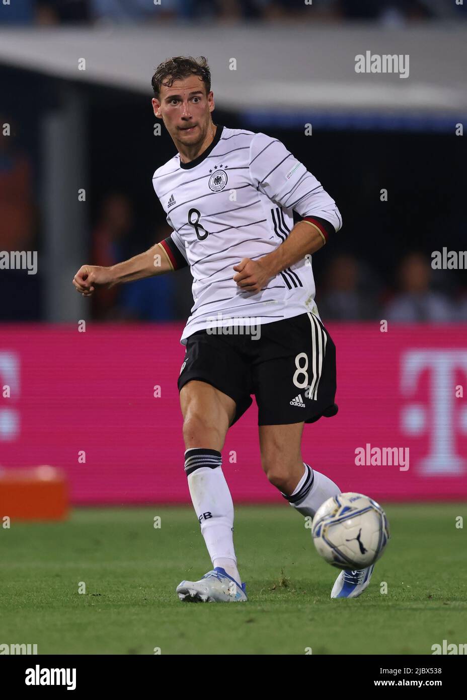 Cesena, Italien, 7.. Juni 2022. Leon Goretzka von Deutschland während des Spiels der UEFA Nations League im Stadio Dino Manuzzi, Cesena. Bildnachweis sollte lauten: Jonathan Moscrop / Sportimage Stockfoto