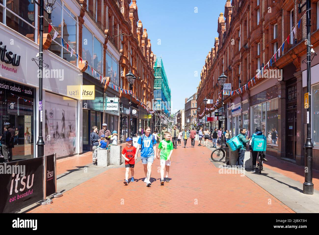 Queen Victoria Street, Reading, Berkshire, England, Vereinigtes Königreich Stockfoto