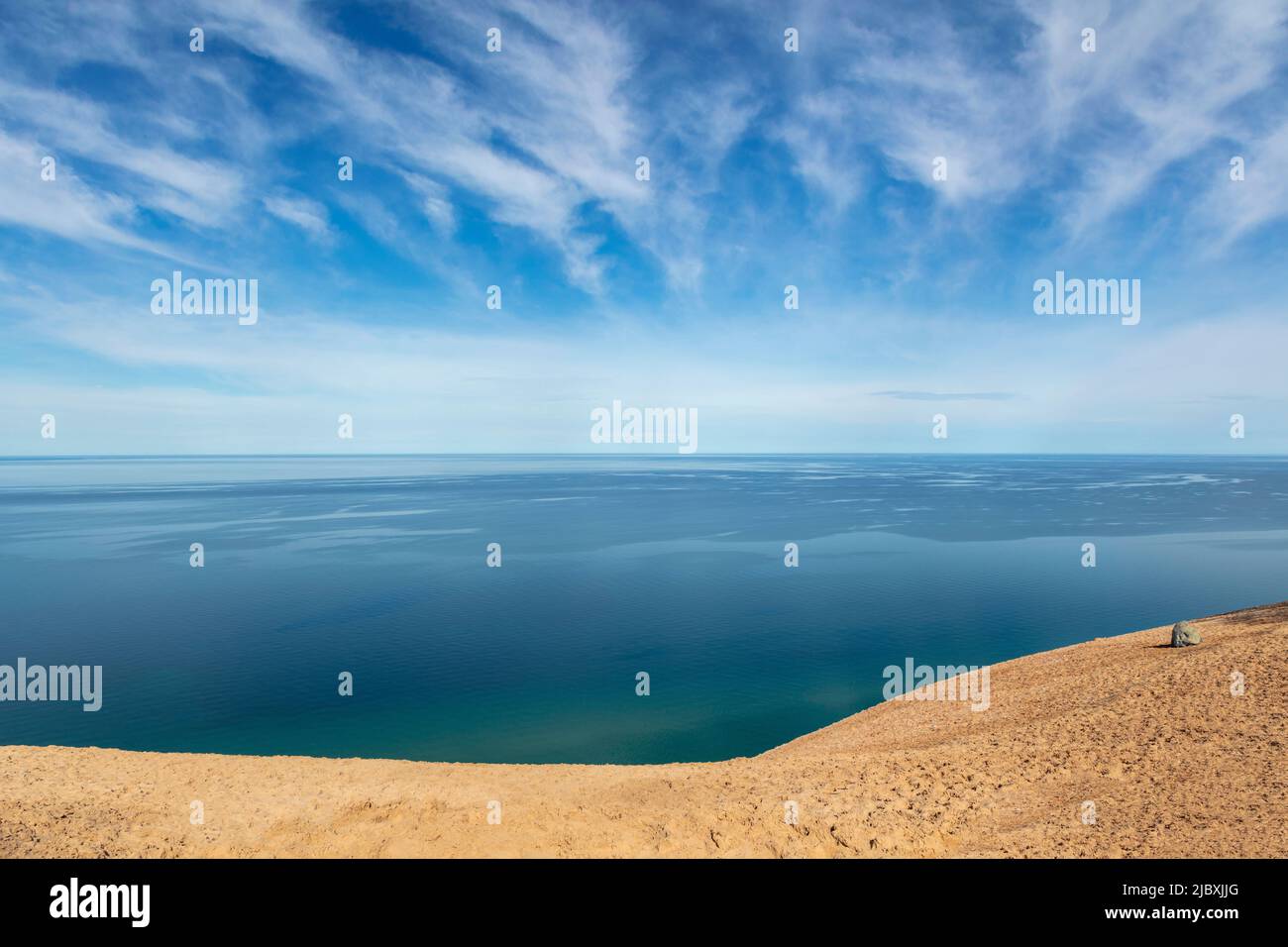 Sleeping Bear Dunes National Lakeshore, Lake Michigan, Lower Peninsula, Michigan, USA, Frühsommer, von James D. Coppinger/Dembinsky Photo Assoc Stockfoto
