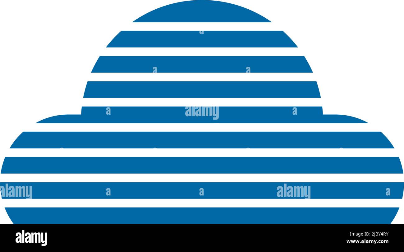 Vorlage für Vektorgrafik für das Design des Logos für das Cloud-Symbol Stock Vektor