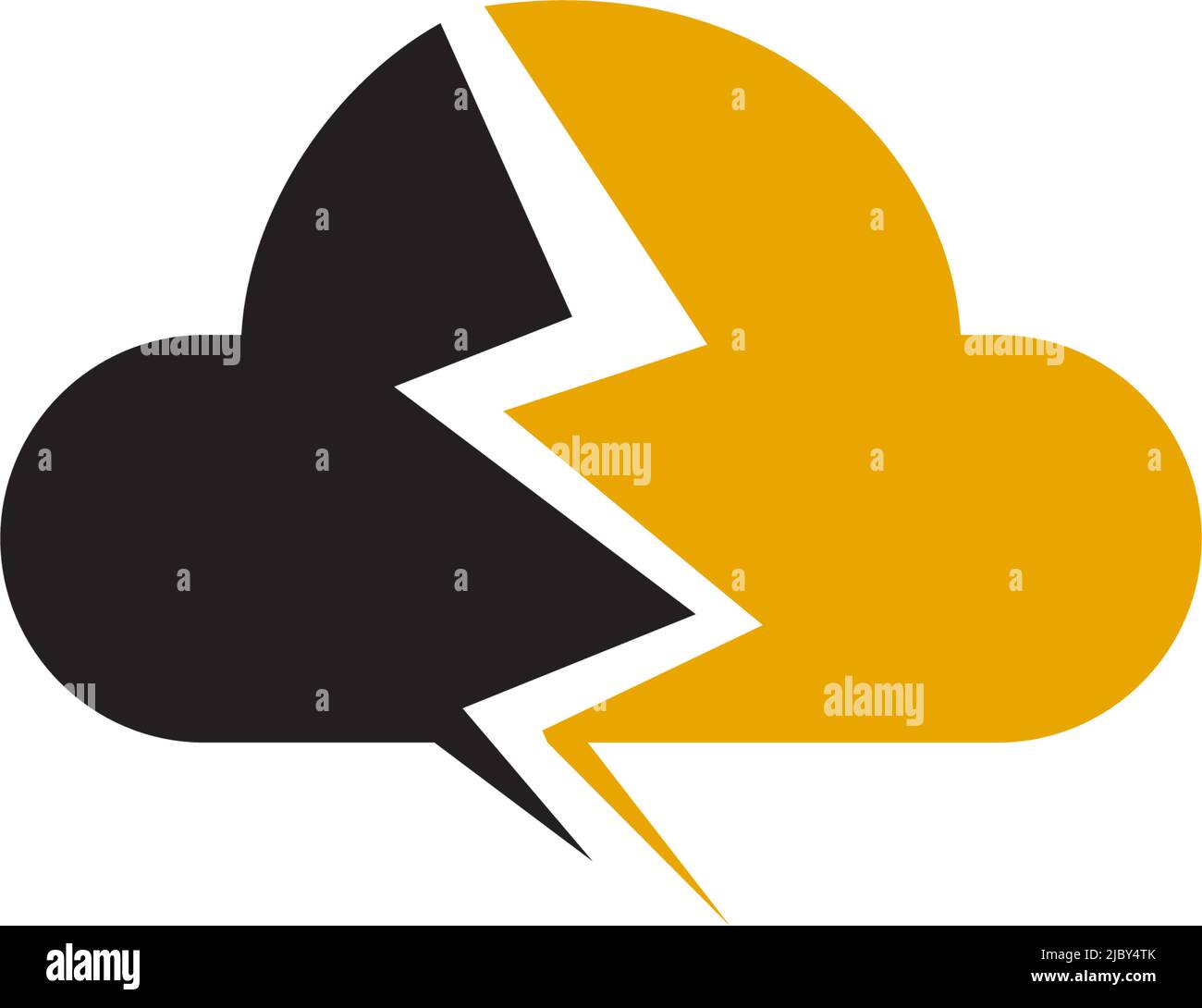 Vorlage für Vektorgrafik für das Design des Logos für das Cloud-Symbol Stock Vektor