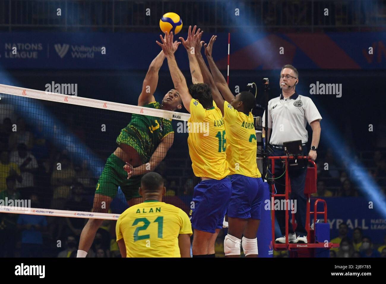 DF Brasilia 06/08/2022 MEN'S VOLLEYBALL NATIONS LEAGUE BRAZIL X