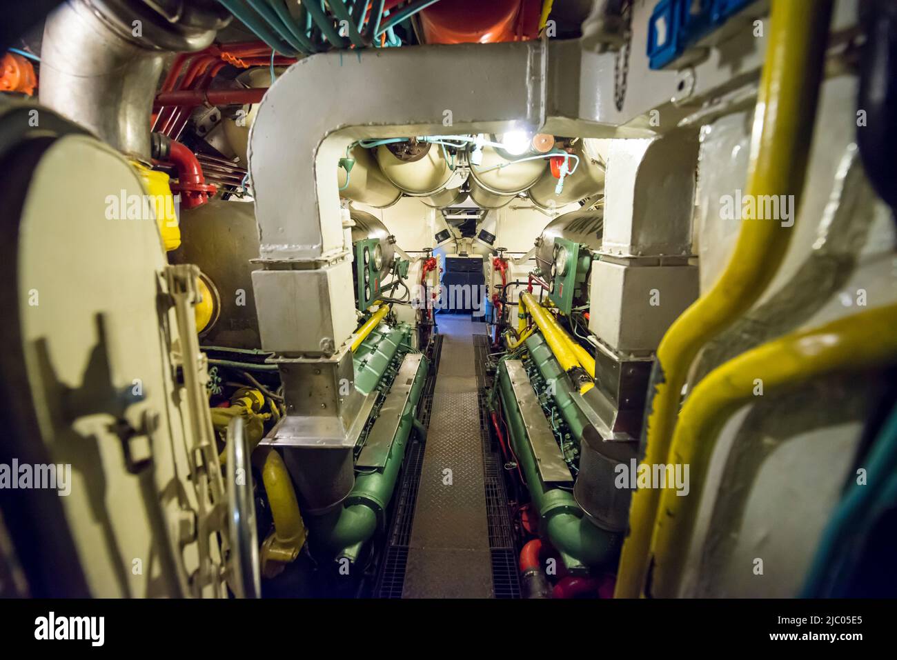 In einem U-Boot in Mailand, Italien. Stockfoto