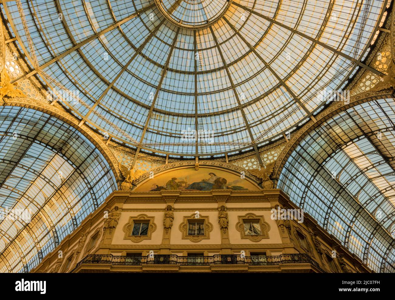 Galerie Vittorio Emanuele ll in Mailand, Italien. Stockfoto