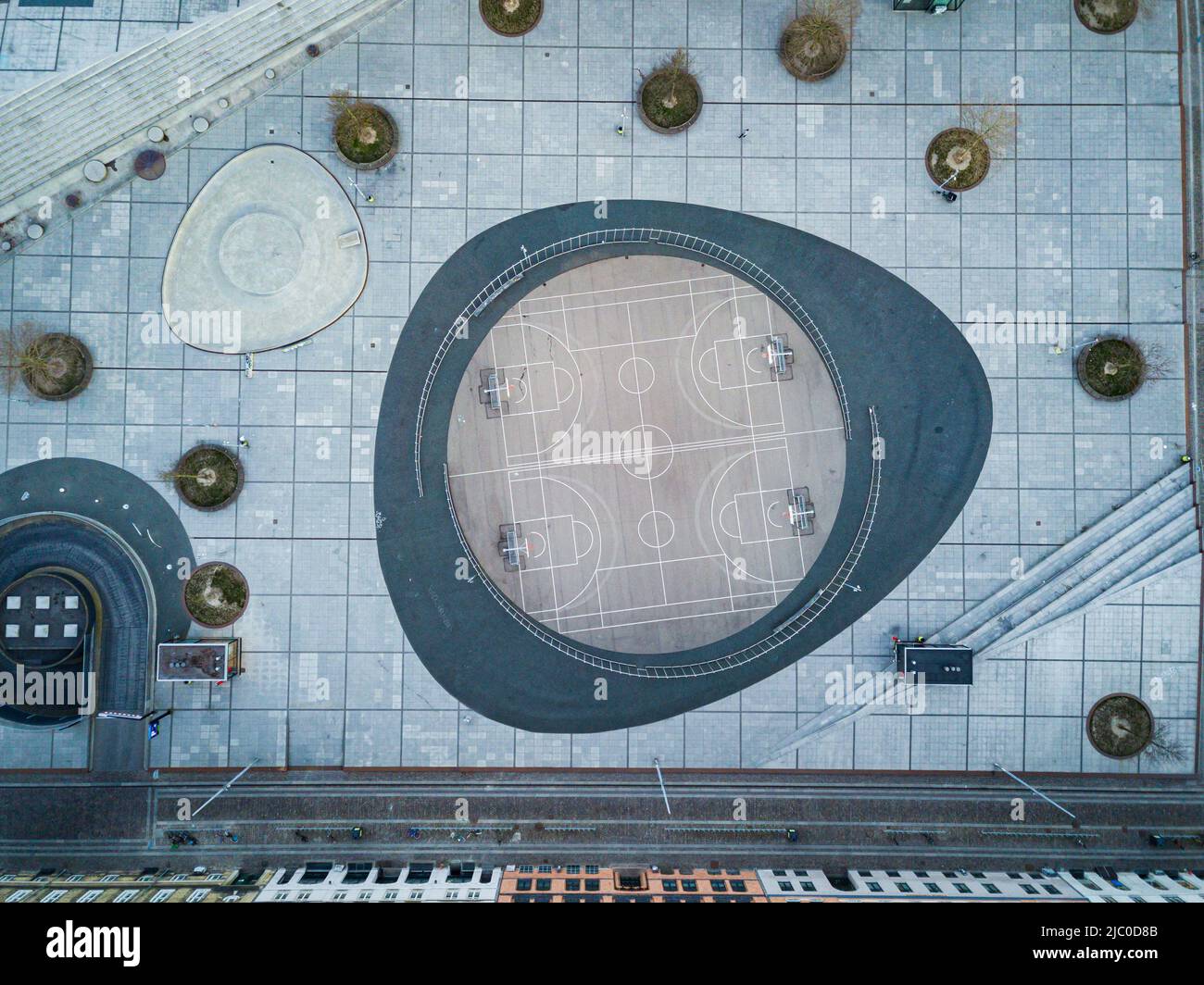 Israels Plads in Kopenhagen, Dänemark Stockfoto