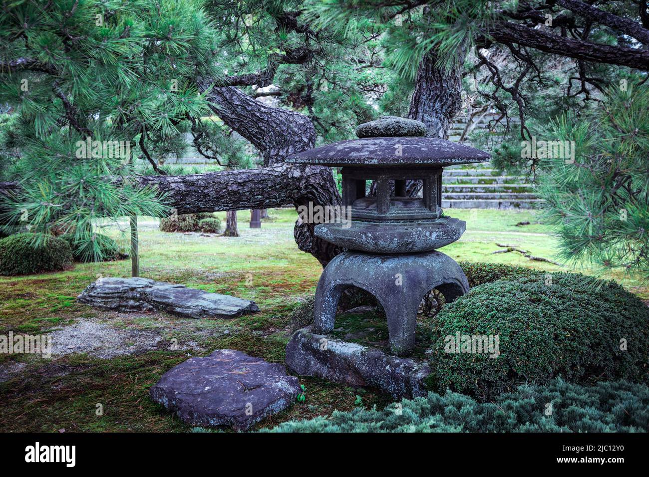 Schönes Schloss Nijo in Kyoto, Japan Stockfoto