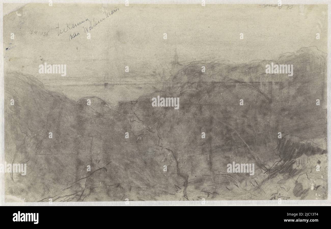 Dünen bei Scheveningen, Zeichner: Willem Maris, 1854 - 1910, Papier, H 308 mm × B 190 mm Stockfoto