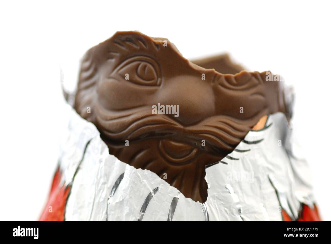 leckere Schokoladen-Weihnachtsmann Stockfoto