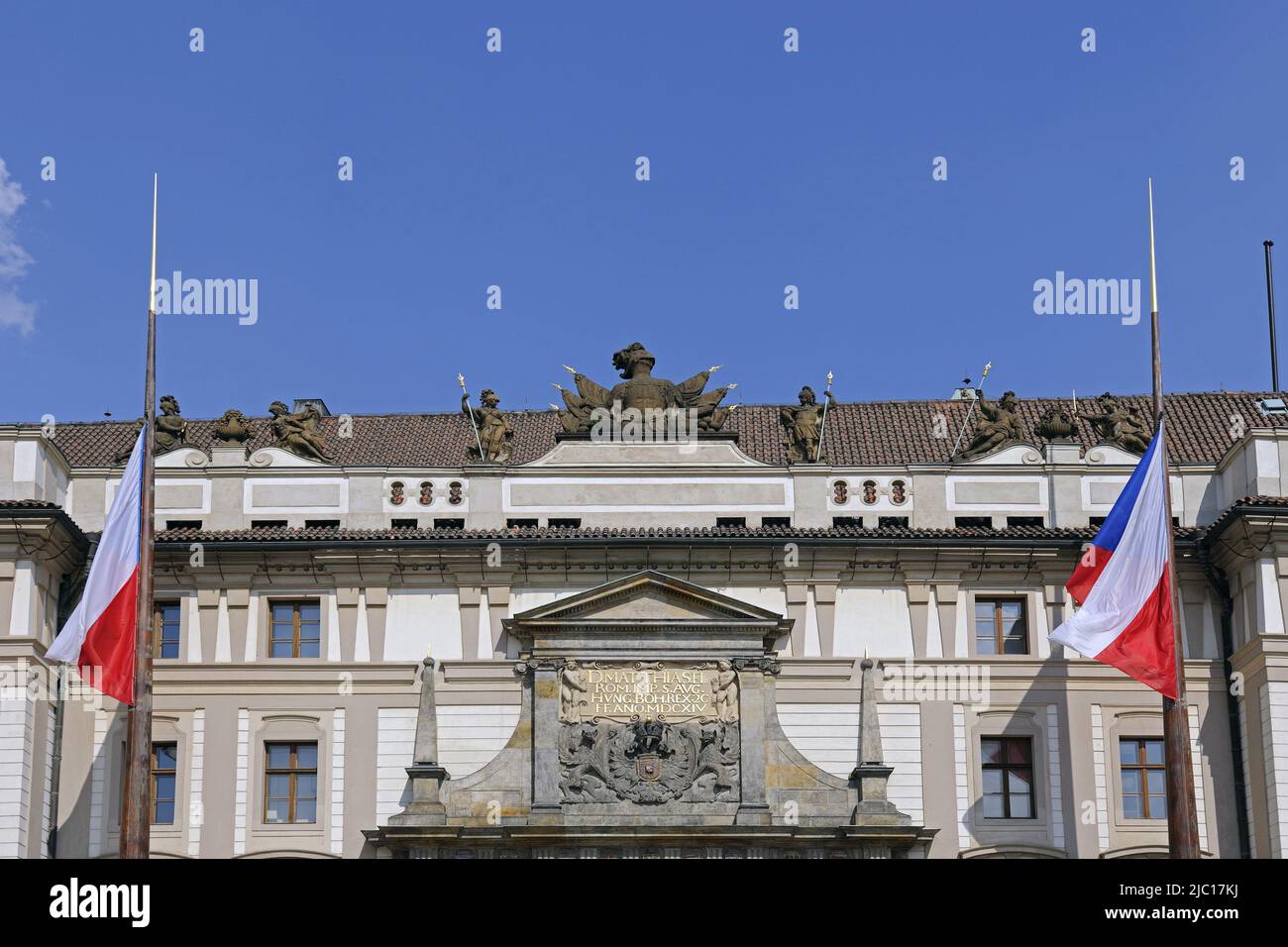 Prager Burg, Portal, Hradschin, Tschechische Republik, Prag Stockfoto