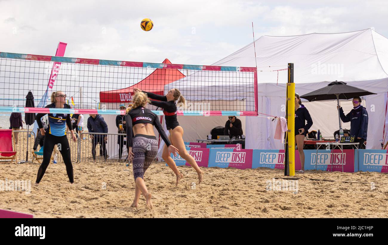 UK Volleyball Beach Championships Sandbanks Beach 8.. Juni 2022