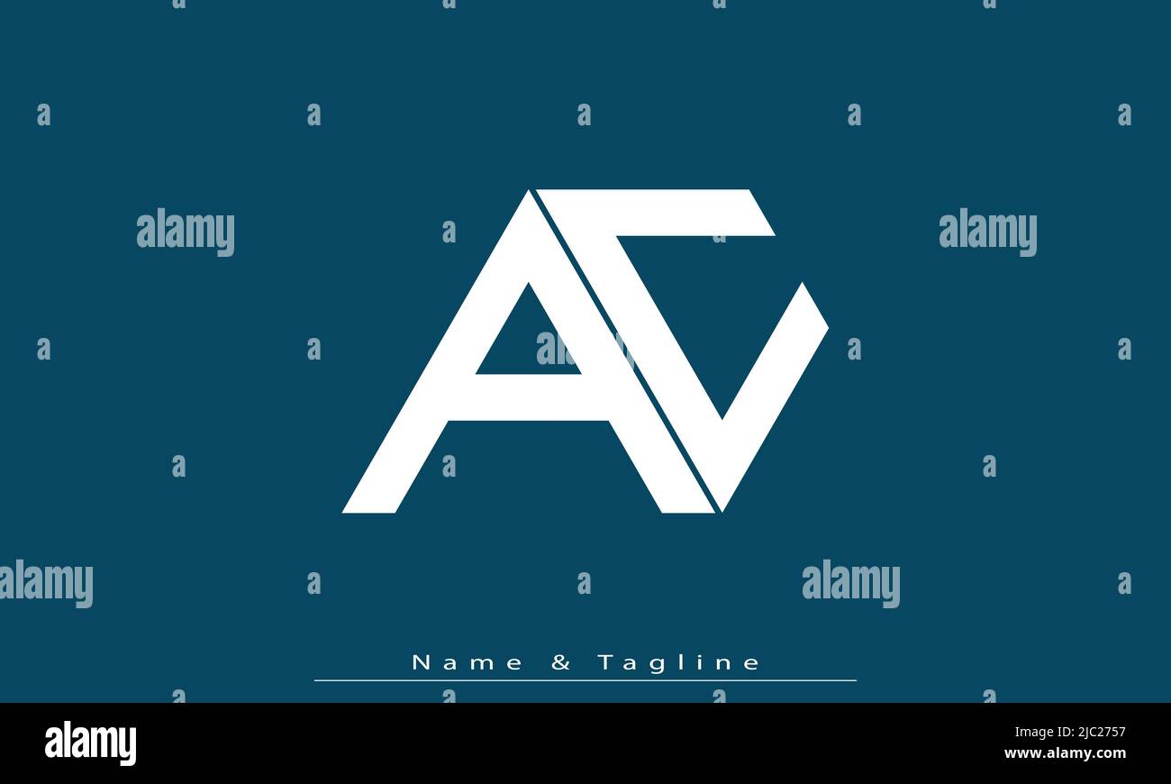 Alphabet Buchstaben Initialen Monogramm Logo AC , CA Stock Vektor