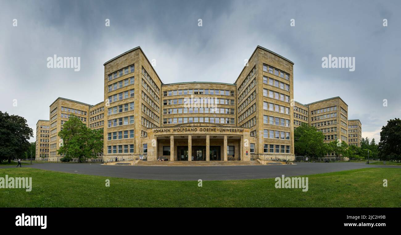 I.G.-Farben-Haus, Goethe Universität, Campus Westend, Frankfurt am Main, Hessen, Deutschland Stockfoto