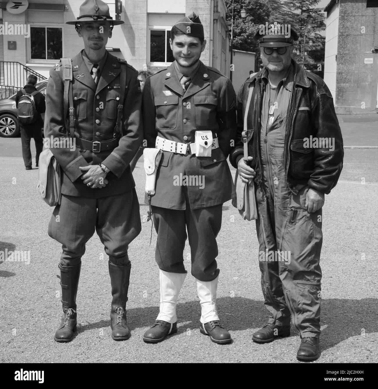 Männer in Uniform Stockfoto