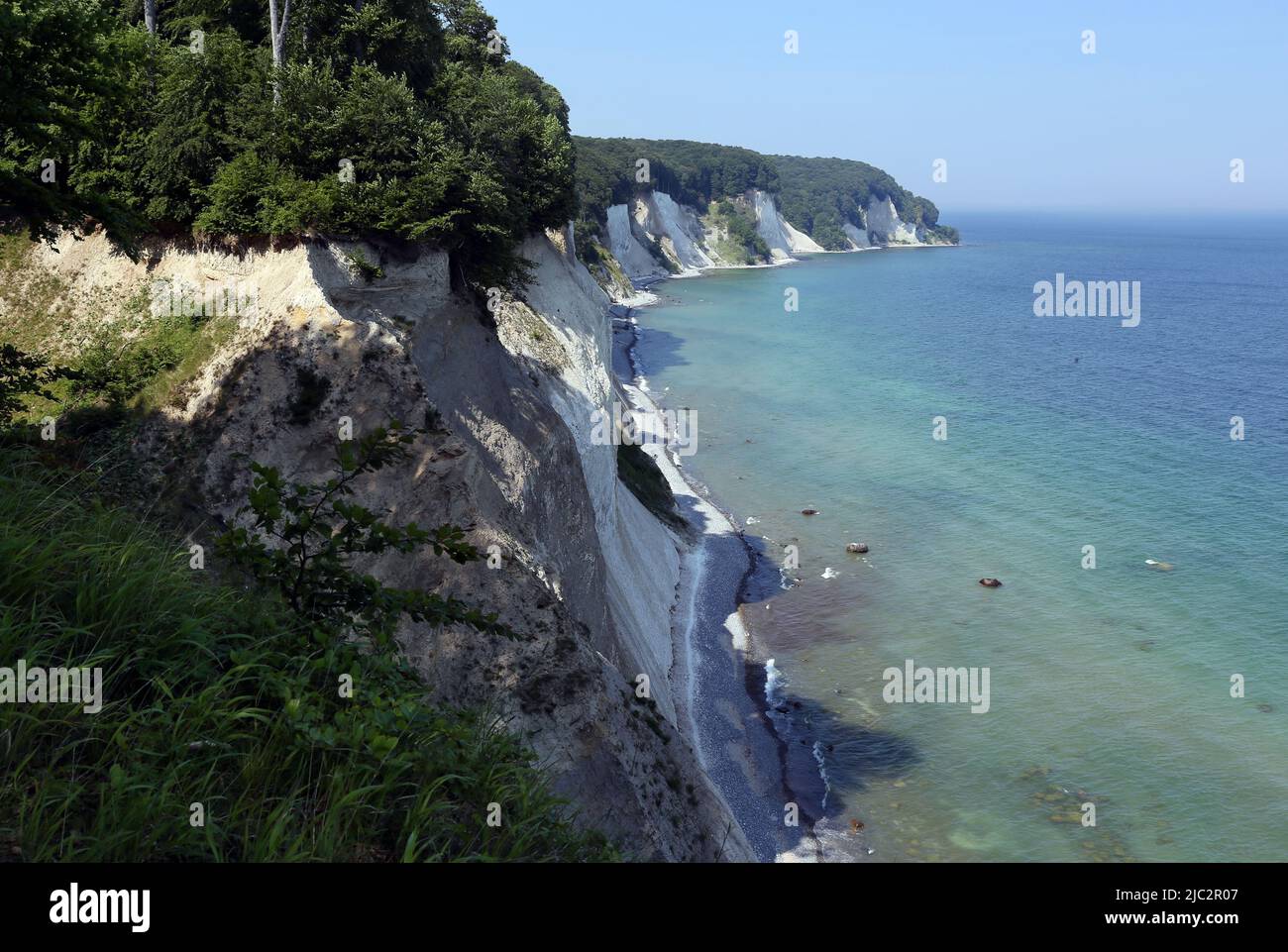 Die Kreidefelsen von Rügen gehören zu den schönsten Orten in Deutschland Stockfoto