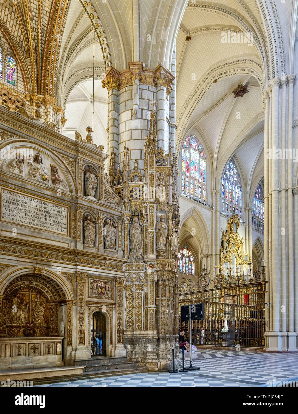 Kathedrale Von Toledo. Toledo, Castilla La Mancha, Spanien.. Stockfoto