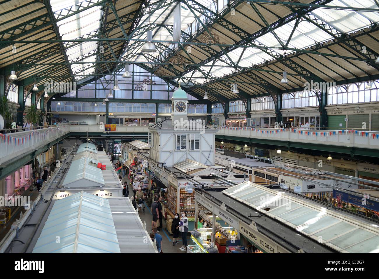 Cardiff Market Cardiff South Wales Stockfoto
