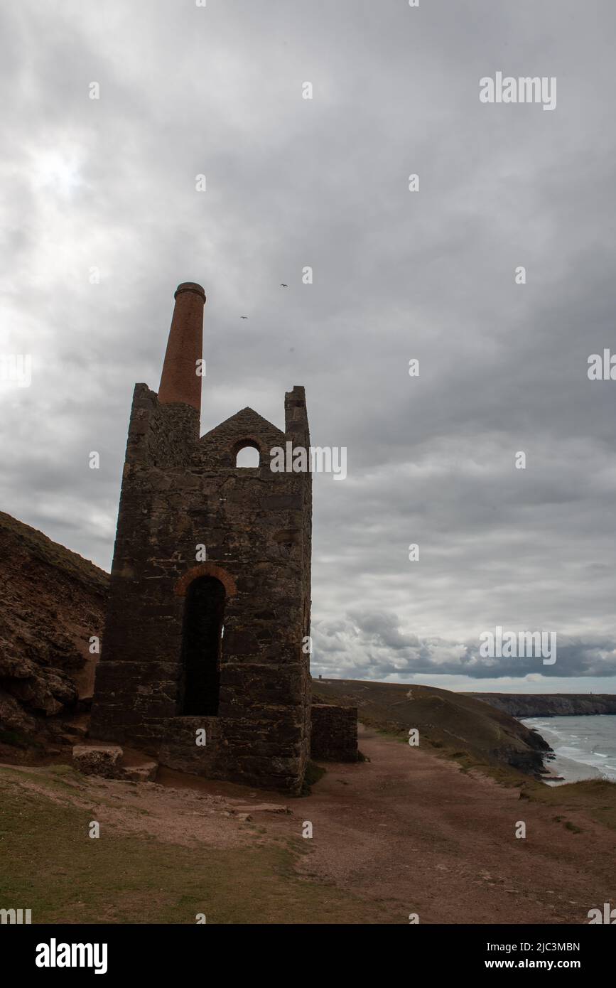 The Wheal Coates Tin Mine, St. Agnes, Cornwall Stockfoto