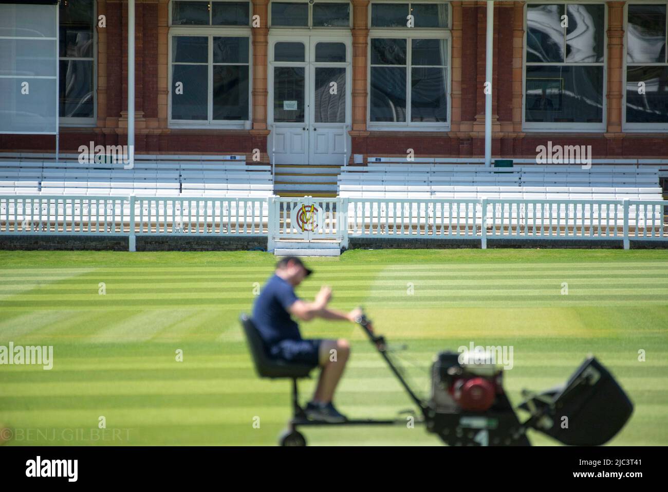 Lords Cricket Ground wird am 17.. Mai 2022 vorbereitet Stockfoto