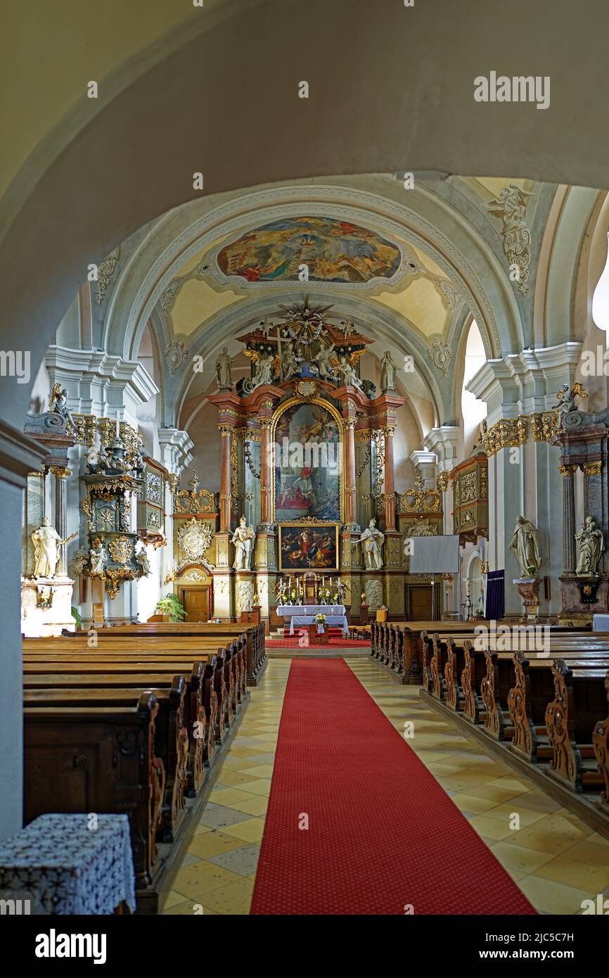 Kirche der Weißen, Váci Gyozelemrol nevezett Szuz Mária Templom Stockfoto