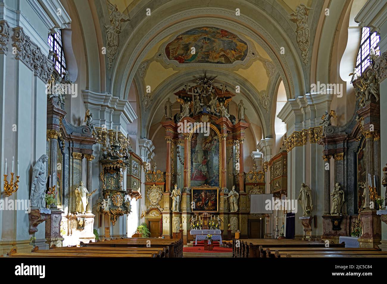 Kirche der Weißen, Váci Gyozelemrol nevezett Szuz Mária Templom Stockfoto