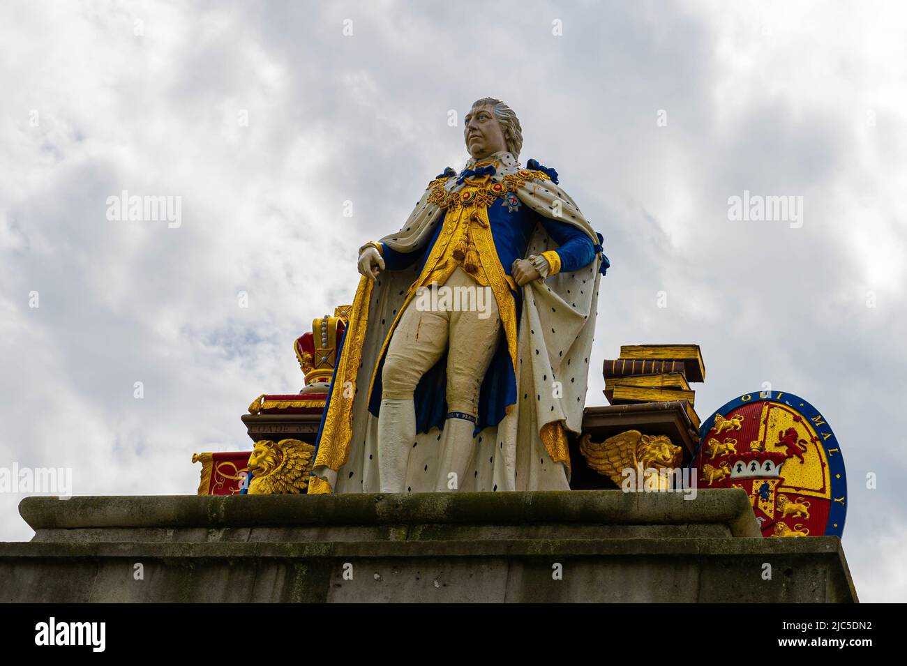 King George 3. Tribute Statue, Weymouth Stockfoto