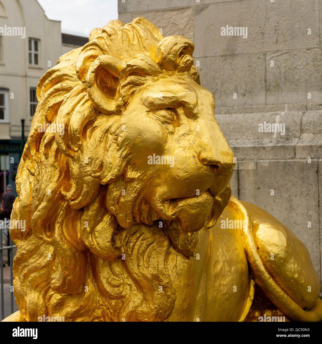 Der Goldene Löwe in Weymouth mit König George 3. Stockfoto