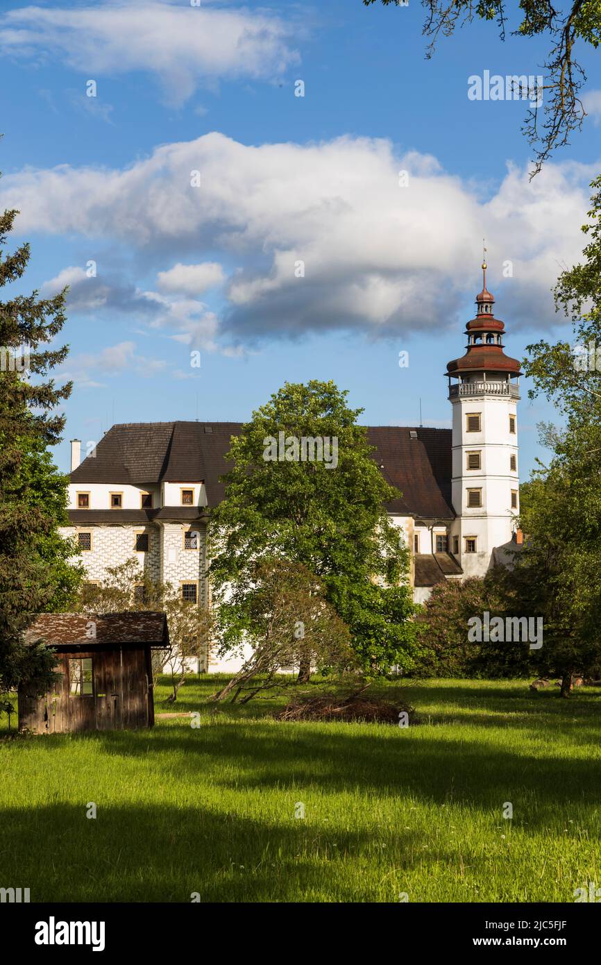 Schloss Velke Losiny in Nordmähren, Tschechische Republik Stockfoto