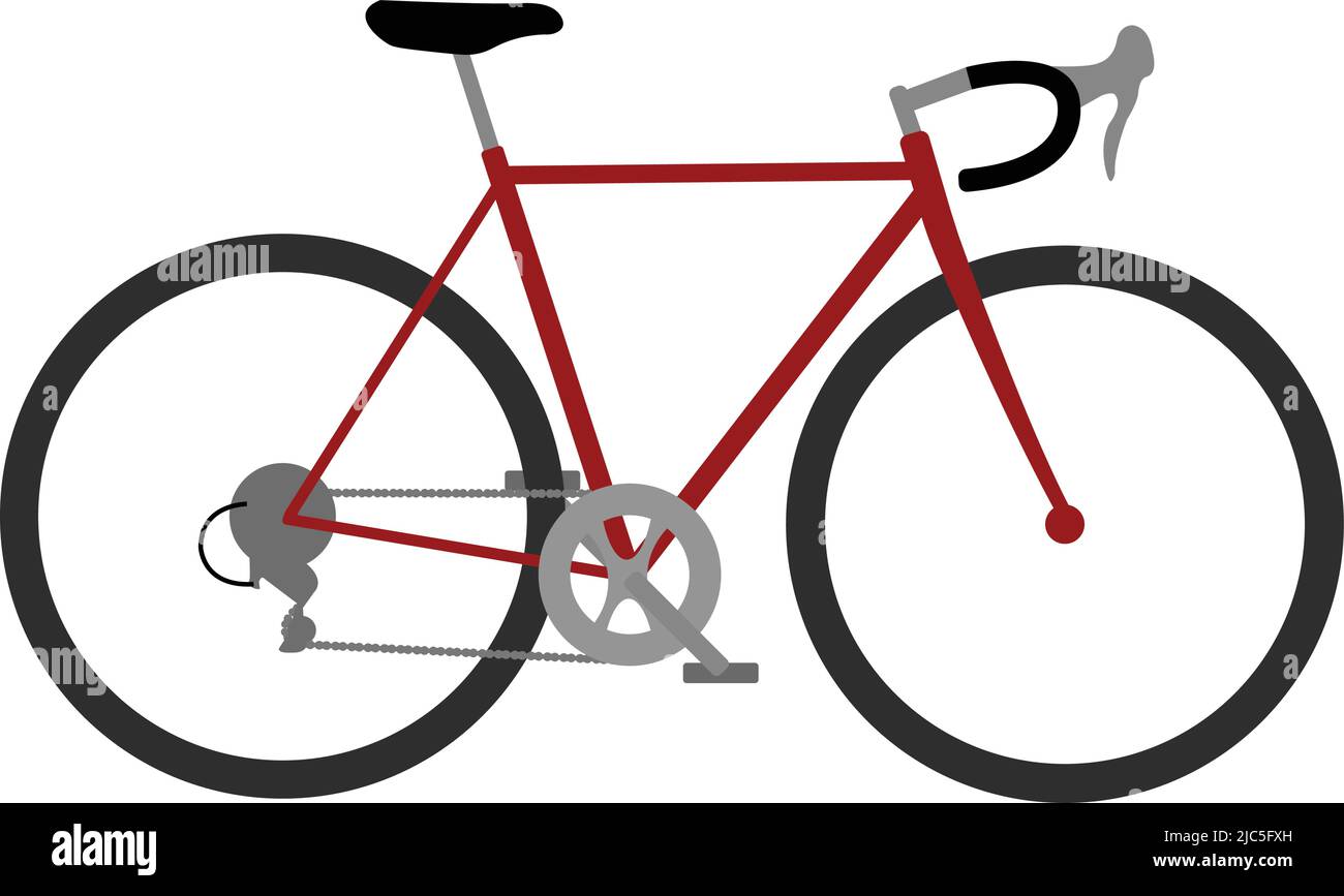 Fahrrad, einfache Illustration - Vektor Stock Vektor