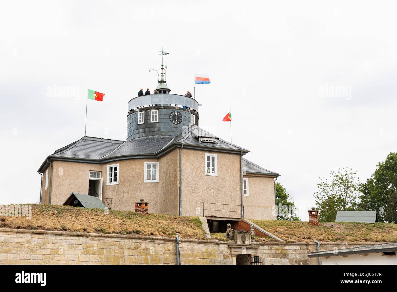 10. Juni 2022, Niedersachsen, Wunstorf/Steinhude: Festungsbau auf der Insel Wilhelmstein. Foto: Michael Matthey/dpa Stockfoto