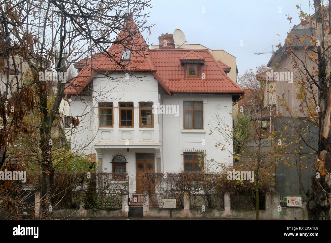 Jahrhundert altes Haus in Bukarest, Rumänien Stockfoto