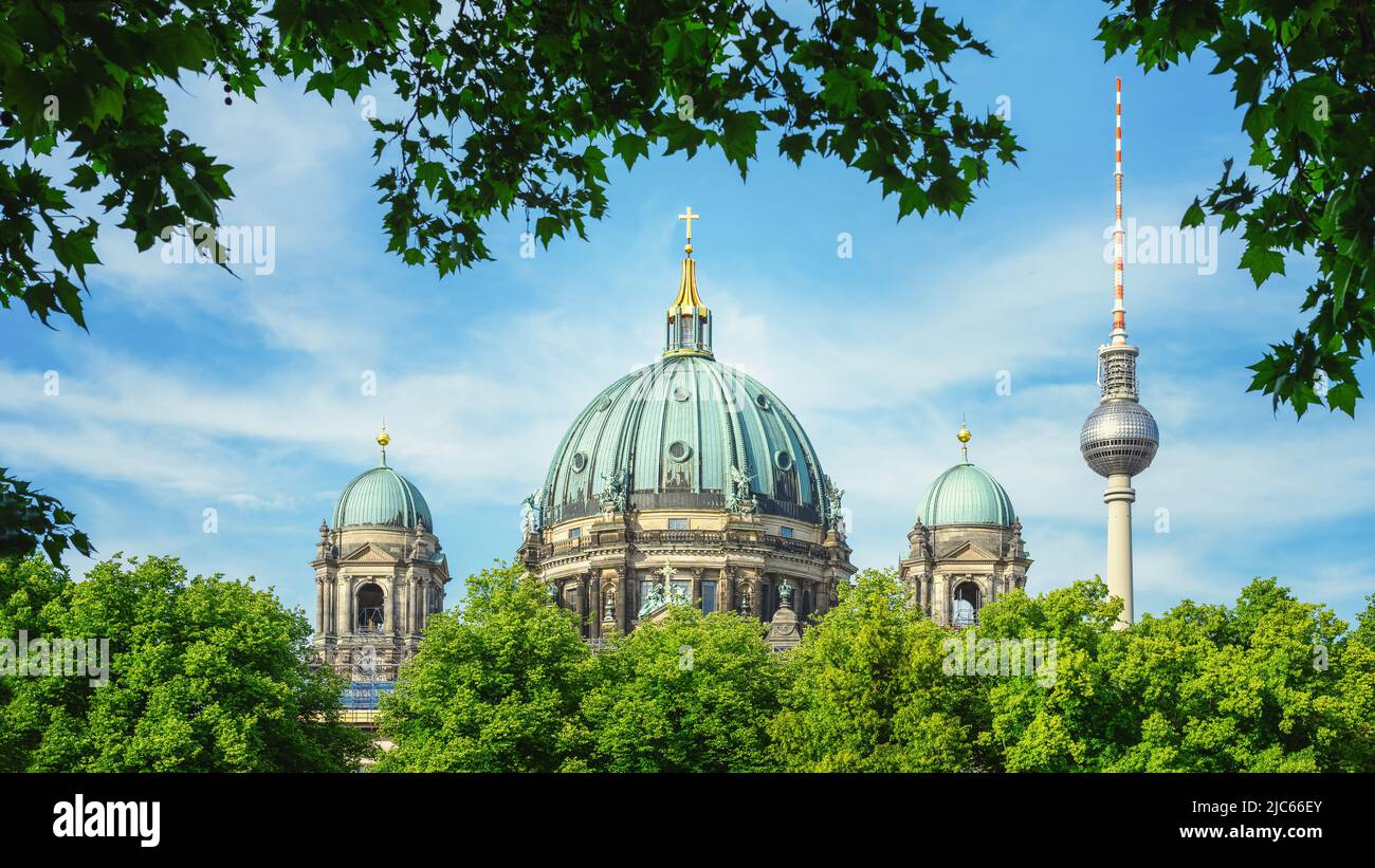 Ansichtskarte aus berlin, deutschland Stockfoto