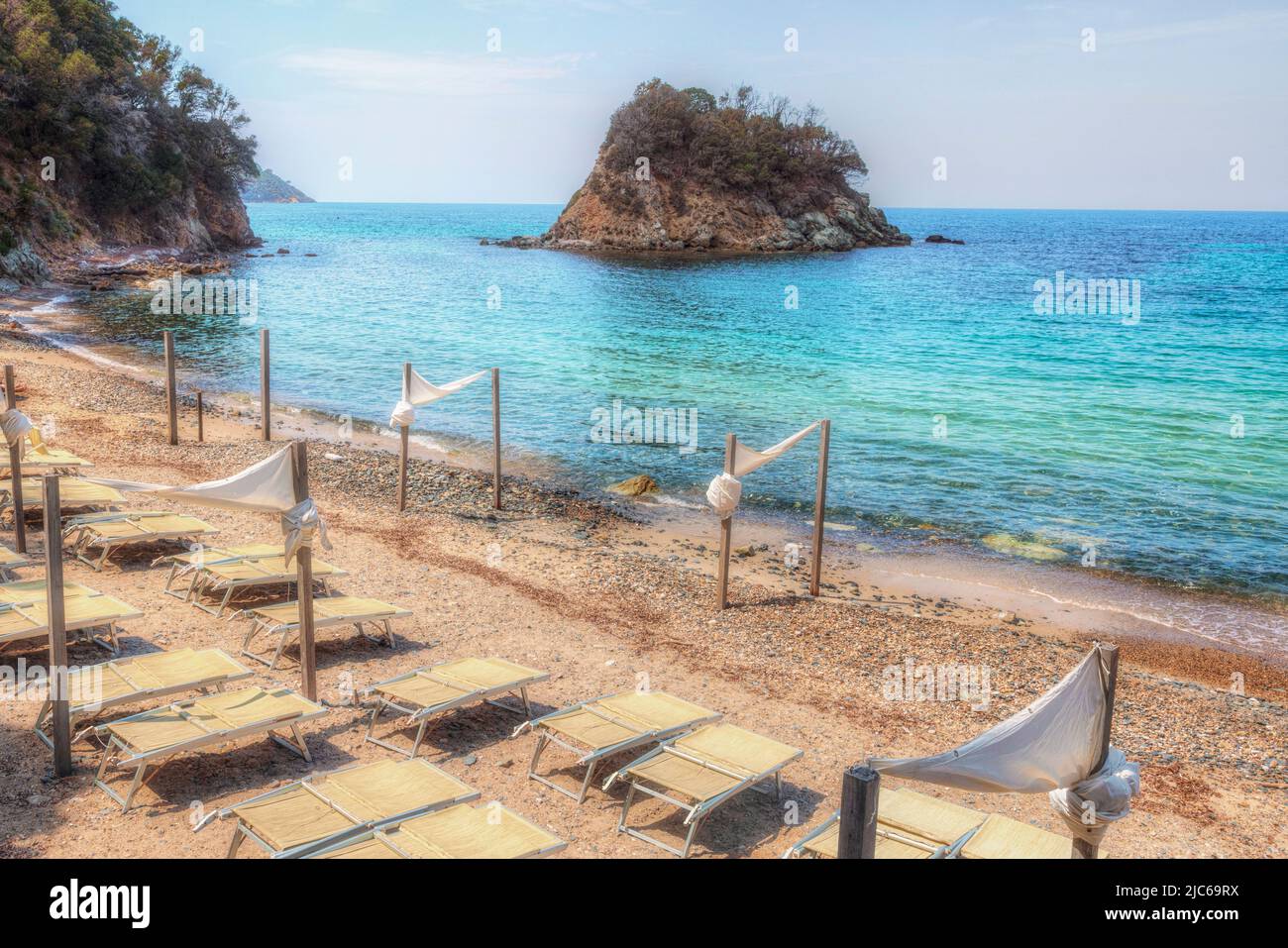 Strand Von Paolina, Marciana, Elba, Toskana, Italien Stockfoto