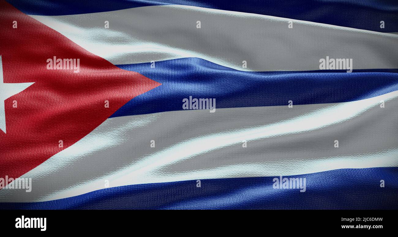 Hintergrund der kubanischen Nationalflagge. Symbol des Landes. Stockfoto