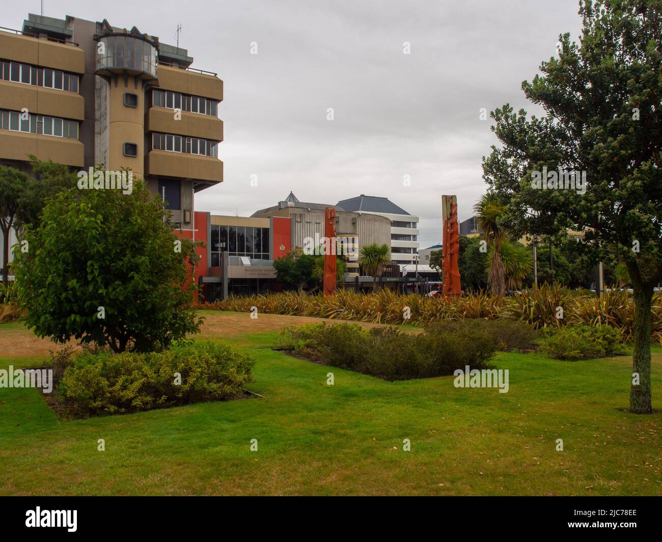 Palmerston North City Square Garden Stockfoto