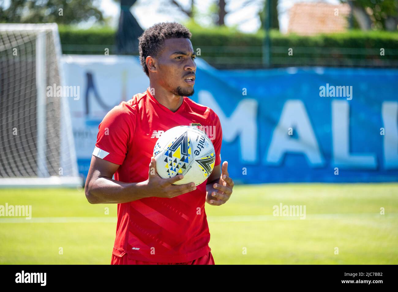 Mallemort, Frankreich. 10.. Juni 2022. PERDOMO Reyniel während des Maurice Revello Turniers 2022, Under 21 Festival International Espoirs, 7. und 8. Platz Fußballspiel zwischen Panama U-23 und Komoren U-20 am 10. Juni 2022 im Stade d´Honneur in Mallemort, Frankreich - Foto Florian Frison / DPPI Quelle: DPPI Media/Alamy Live News Stockfoto