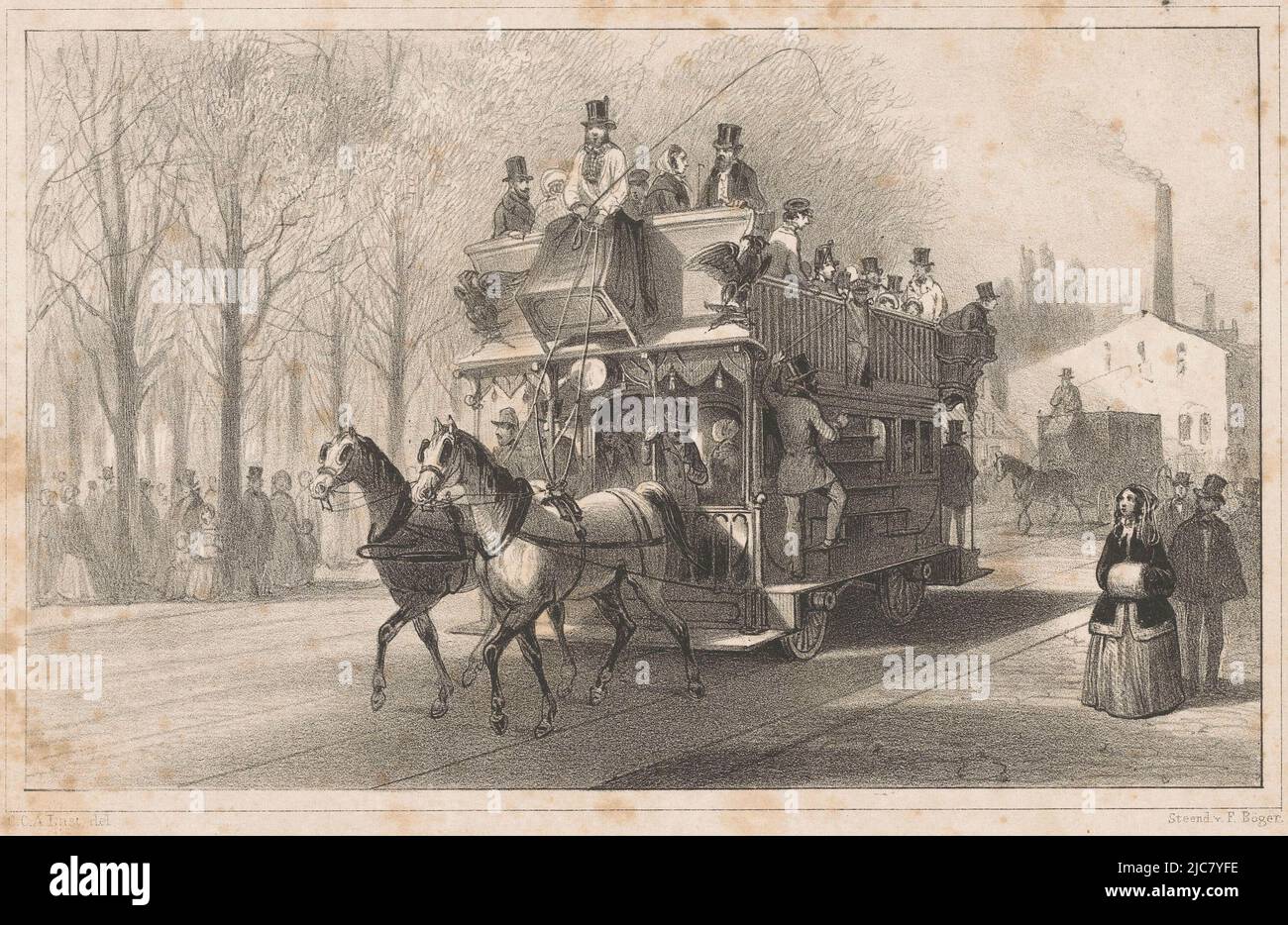 Pferdebahn Neue Omnibusbahnen Stockfotos und bilder Kaufen Alamy