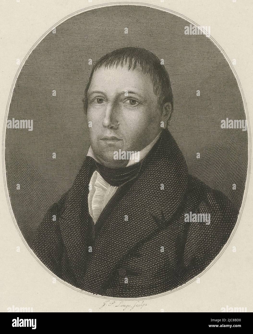 Porträtbüste im Oval links von Victor Keller, römisch-katholischer Priester und Schriftsteller. Porträt von Victor Keller, Druckerei: Johannes Philippus lange, (auf Objekt erwähnt), Verlag: Gerard Tjaard Nicolaas Suringar, (auf Objekt erwähnt), 1820 - 1849, Papier, Stahlstich, H 248 mm - B 157 mm Stockfoto