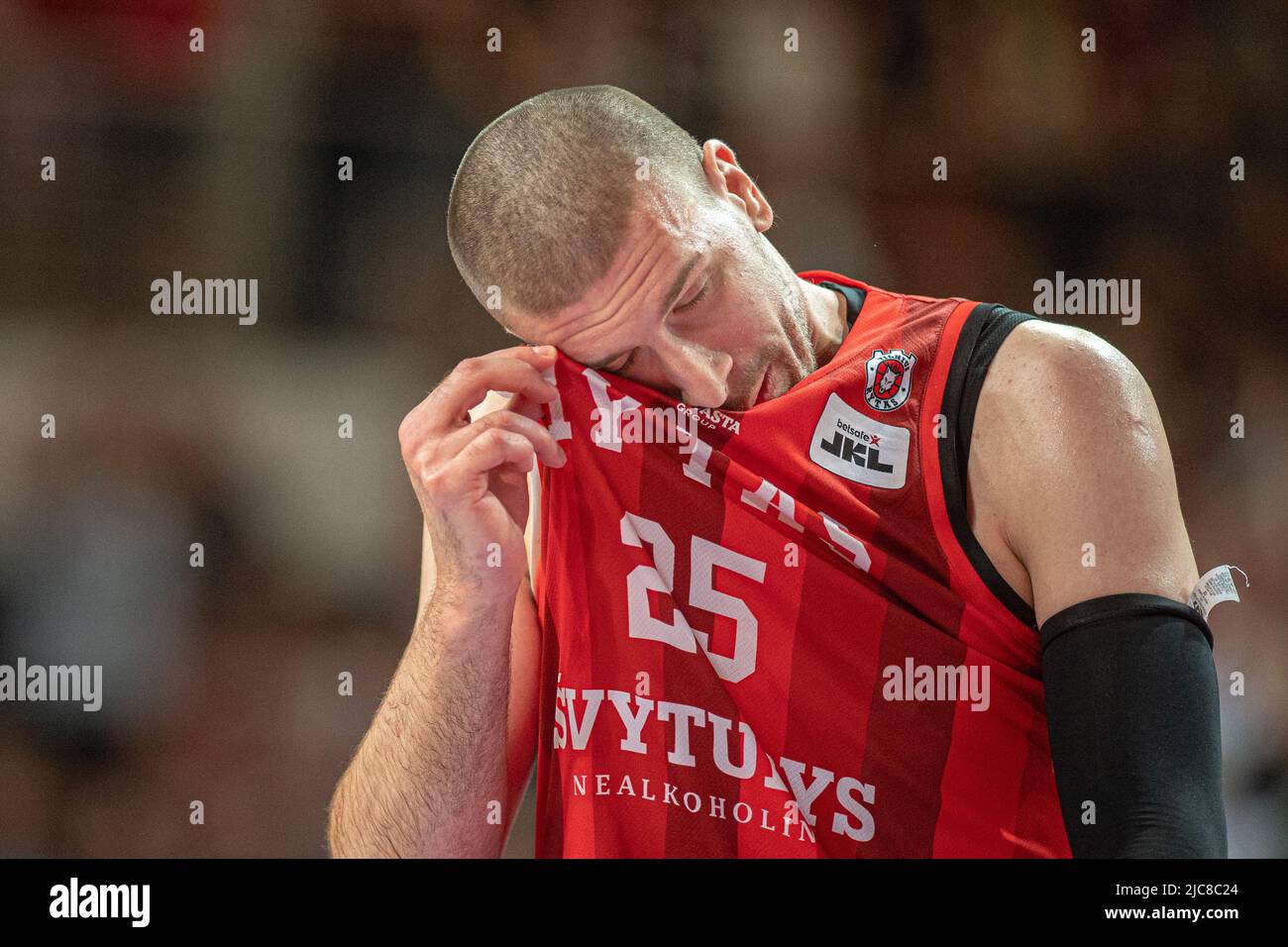 2022-06-07. Litauische Basketball-Liga. Rytas - Lietkabelis - 79:76 Uhr. Stockfoto