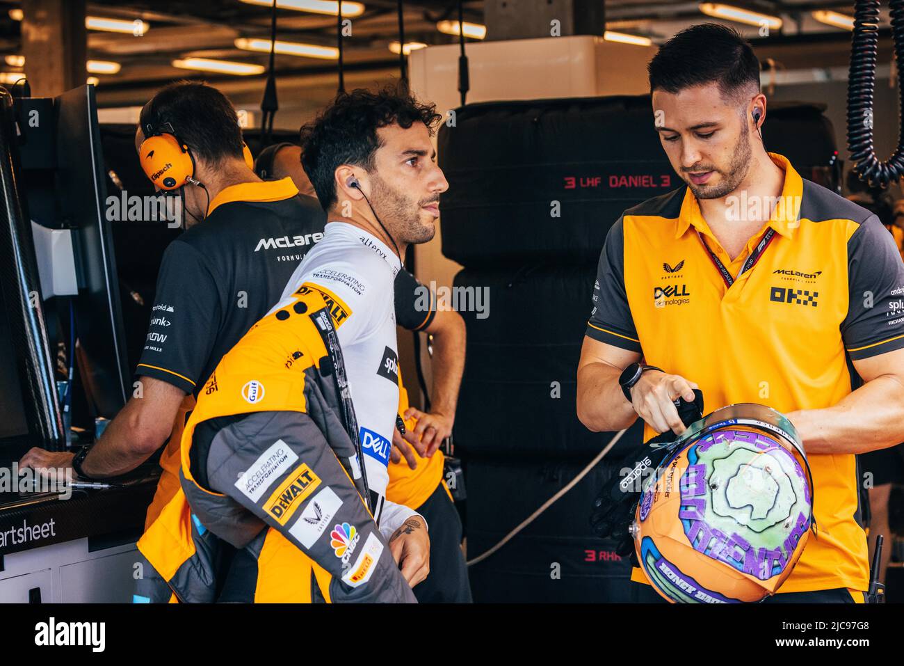 Daniel Ricciardo (AUS) McLaren. 11.06.2022. Formel 1 Weltmeisterschaft, Rd 8, Großer Preis Von Aserbaidschan, Baku Street Circuit, Aserbaidschan, Qualifizierender Tag. Bildnachweis sollte lauten: XPB/Press Association Images. Stockfoto