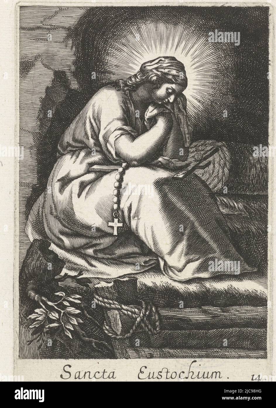 Die heilige Julia Eustochium als Hermitin Sancta Eustochium Hermits