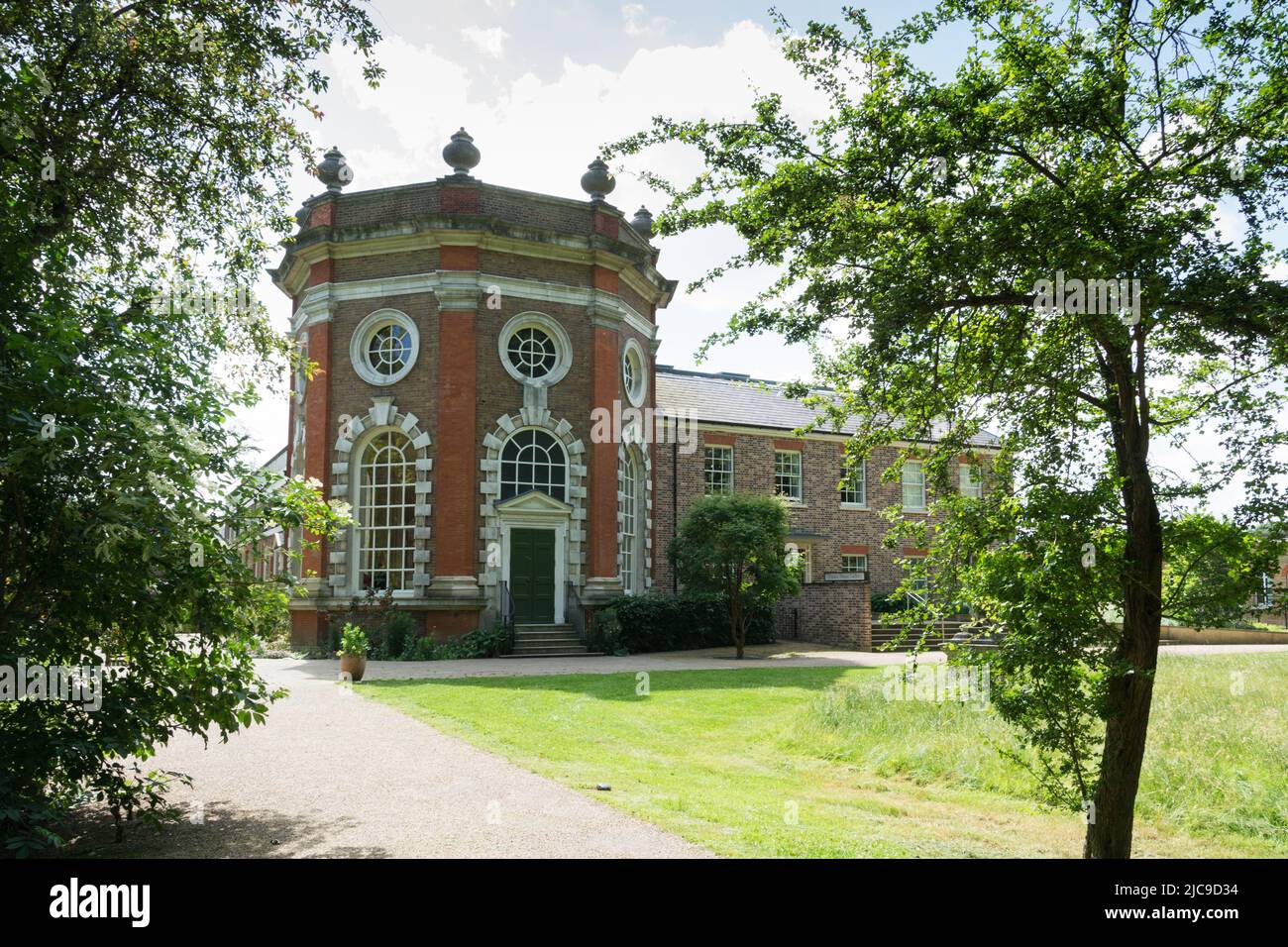 Eine von der National Lottery finanzierte und vollständig restaurierte Orleans House Gallery - eine palladianische Villa in Twickenham, Südwestlondon, England, Großbritannien Stockfoto