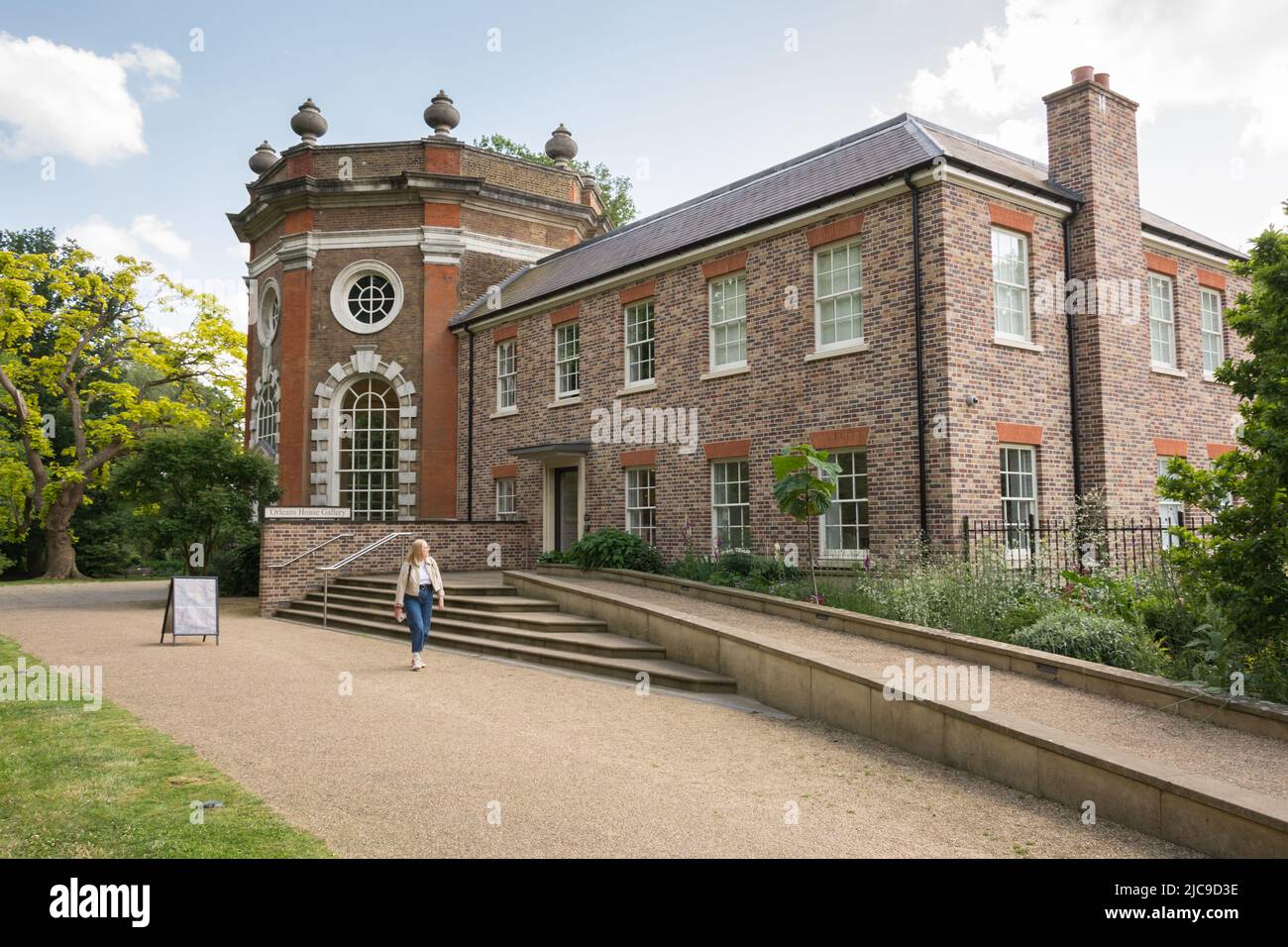 Eine von der National Lottery finanzierte und vollständig restaurierte Orleans House Gallery - eine palladianische Villa in Twickenham, Südwestlondon, England, Großbritannien Stockfoto