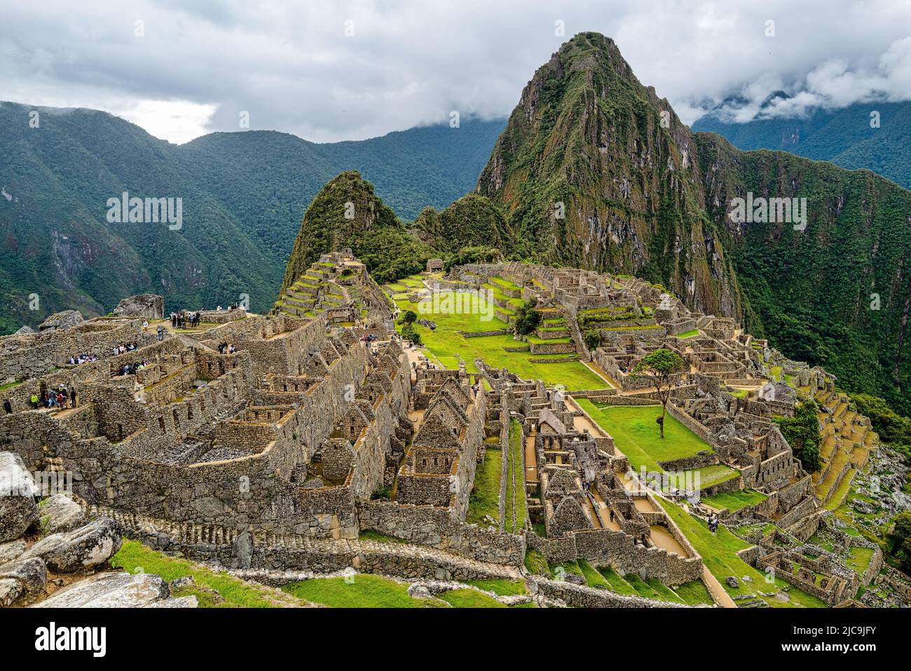 Machu Picchu Übersehen 1 - Horizontale Ausrichtung Stockfoto